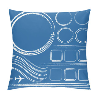 Personality  Design Elements Of Jet Trails Pillow Covers