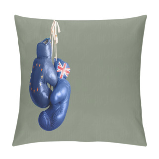 Personality  Brexit, Symbol Of The Referendum UK Vs EU Pillow Covers