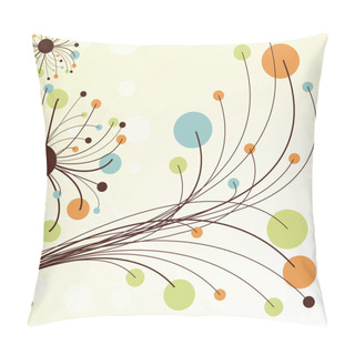 Personality  Retro Abstract Floral Backdrop. Pillow Covers