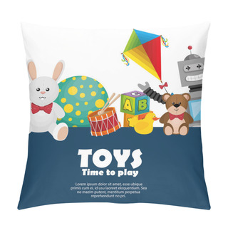 Personality  Children Toys Set Icons Pillow Covers