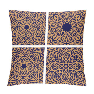 Personality  Seamless Pattern Of Arabic Ornament With Floral Elements Pillow Covers