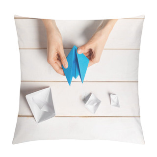 Personality  Process Of Handcrafting Origami Paper Boat Pillow Covers