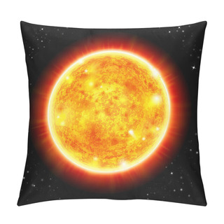 Personality  Sun In A Space Background Pillow Covers