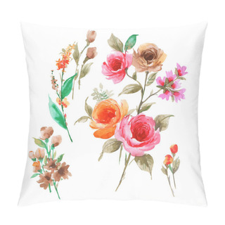 Personality  Watercolor Seamless Pattern Pillow Covers