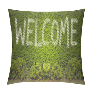 Personality  Welcome On Green Wall Pillow Covers