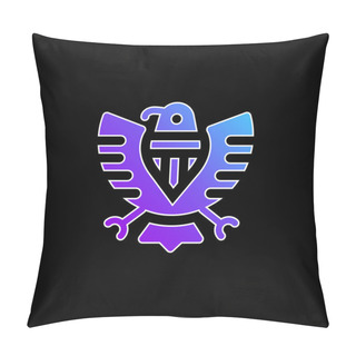 Personality  American Blue Gradient Vector Icon Pillow Covers