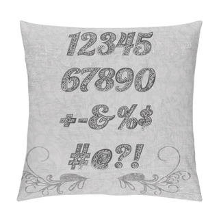 Personality  Classical Numbering Design Element Pillow Covers