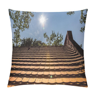 Personality  Roofing Tile Day Time Shot Pillow Covers