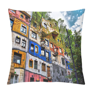 Personality  Hundertwasser House In Vienna, Austria Pillow Covers