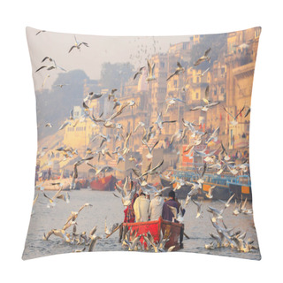 Personality  Flock Of Seagull At Vanarasi Pillow Covers