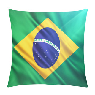 Personality  The National Flag Of Brazil Pillow Covers