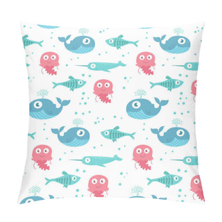 Personality  Jellyfish, Fish, Whale Pattern Pillow Covers