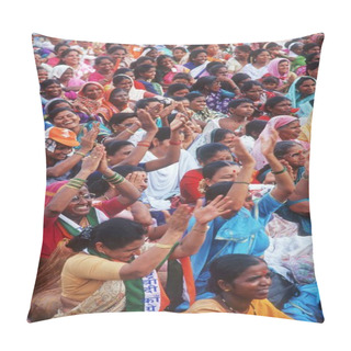 Personality  Crowd Of People On Street At Daytime   Pillow Covers
