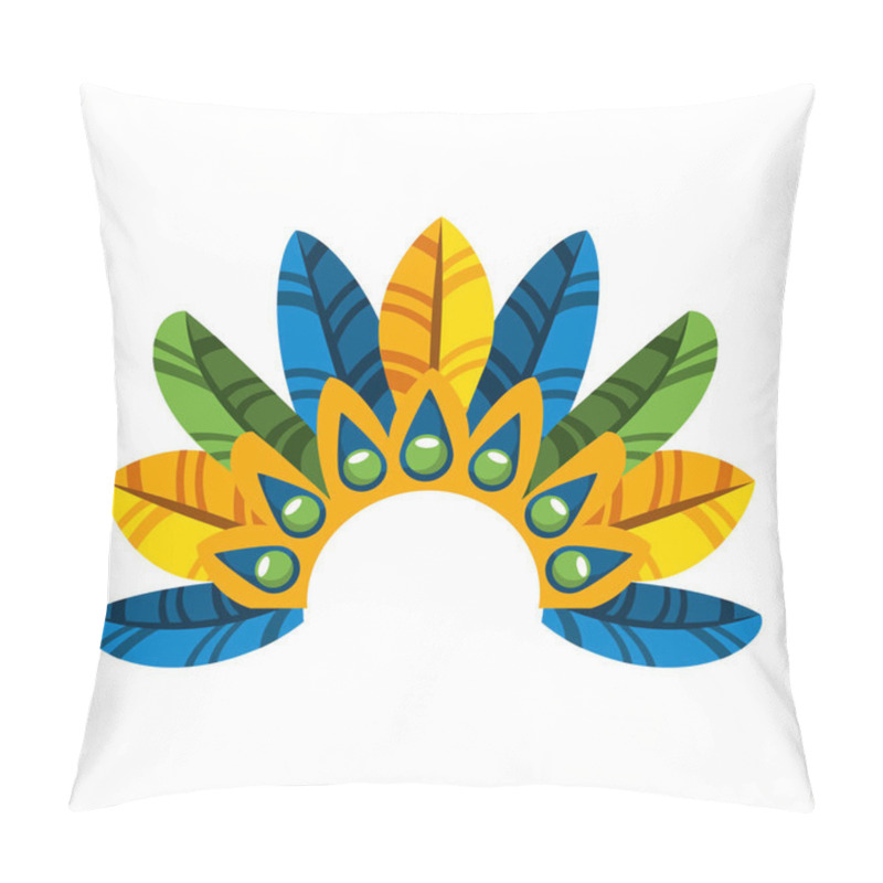 Personality  feather tropical carnival decoration pillow covers