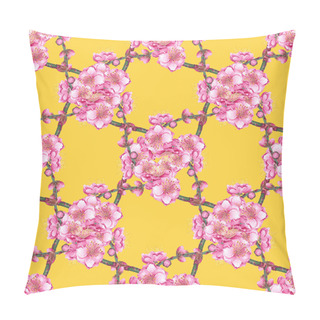 Personality  Cherry  Blossom Seamless Pattern Pillow Covers