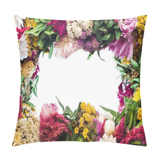 Personality  Frame From Flowers Pillow Covers
