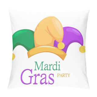 Personality Mardi Gras Jester Hat  Pillow Covers