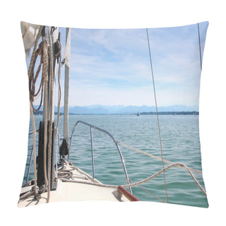 Personality  Sailing Boat At Starnberg Lake In Germany Pillow Covers