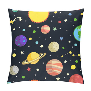 Personality  Space Seamless Pattern Pillow Covers