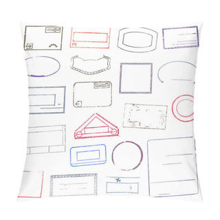 Personality  Passport Stamps Pillow Covers