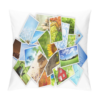Personality  Stack Of Photos Pillow Covers