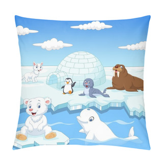 Personality  Arctics Animals Collection Set With Igloo Ice House Pillow Covers