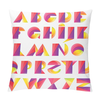 Personality  Abstract Bold Alphabet Letters Pillow Covers