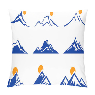 Personality  Mountain Icons Pillow Covers