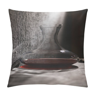 Personality  Glass Carafe Of Wine Pillow Covers