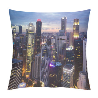 Personality  Tall Modern City Skyscrapers Pillow Covers