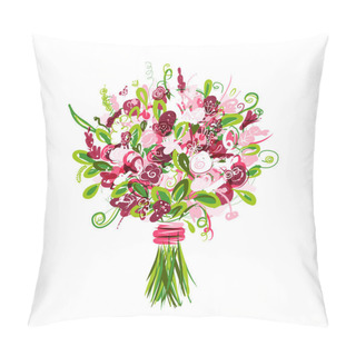 Personality  Floral Bouquet For Your Design Pillow Covers