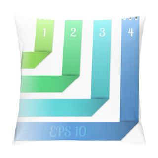 Personality  Origami Banner  Vector Illustration  Pillow Covers