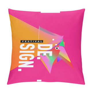 Personality  Vector Of Triangle Geometric  Forms. Abstract Modern Backgrounds For Design Festival Poster. Message Presentations Or Identity Layouts. Graphic Template And Ideas. Pillow Covers