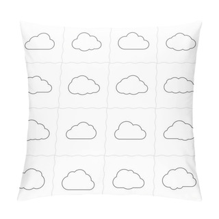 Personality  Cloud Shapes Collection Pillow Covers