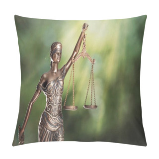 Personality  Themi Symbol Of Justice, Blurred Background Pillow Covers