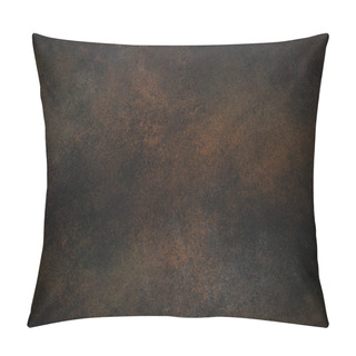 Personality  Brown Texture Dark Slate Stone Background.  Pillow Covers