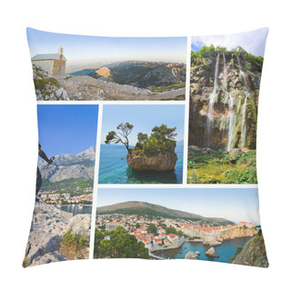 Personality  Collage Of Croatia Travel Images Pillow Covers