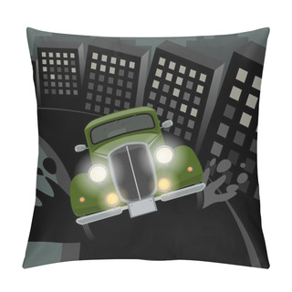 Personality  Vintage, Retro Car Pillow Covers
