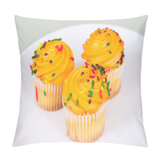 Personality  Three Miniture Yellow Cupcakes Pillow Covers