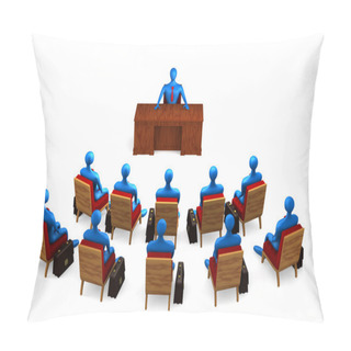 Personality  Group Of Persons On The Briefing Pillow Covers