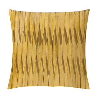 Personality  Yellow Wooden Roof At Daytime Outdoors, Banner  Pillow Covers