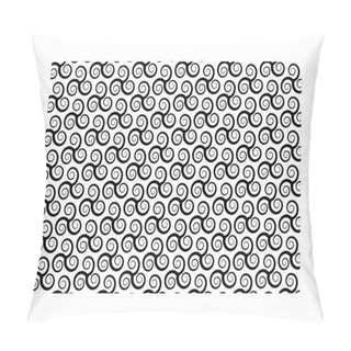 Personality   Vector Pattern With Swirling Triple Spiral Or Triskele,   Pillow Covers