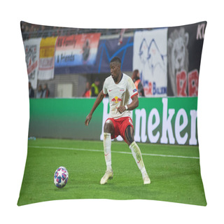 Personality  Leipzig, Germany - March 20, 2020: Nordi Mukiele During The Match Leipzig Vs Tottenham At Leipzig Arena  Pillow Covers