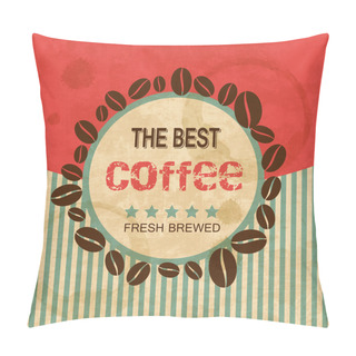 Personality  Coffee Beans Design, Vector Illustration  Pillow Covers