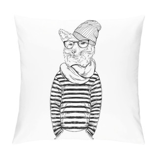 Personality  Fox Dressed Up In Nordic Style   Pillow Covers