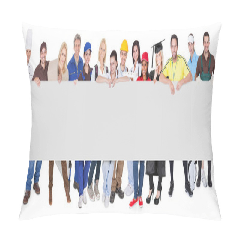 Personality  Group Of Diverse Professionals Pillow Covers