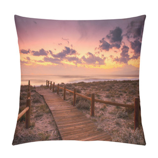 Personality Sunset Beach In Gabo De Gata Pillow Covers