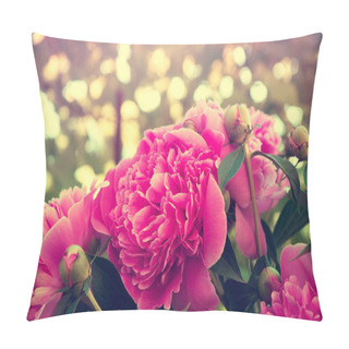 Personality  Blooming Peony Garden Pillow Covers