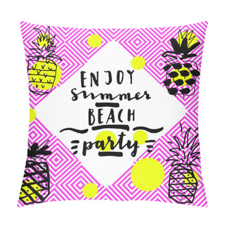 Personality  Enjoy Summer Beach Party Pillow Covers