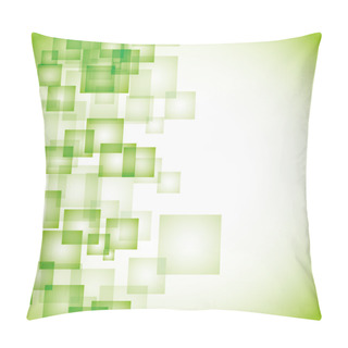 Personality  Abstract Green Square Background Eps10 Pillow Covers